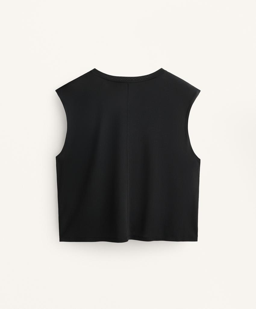 Топ без рукавов из смесового модала