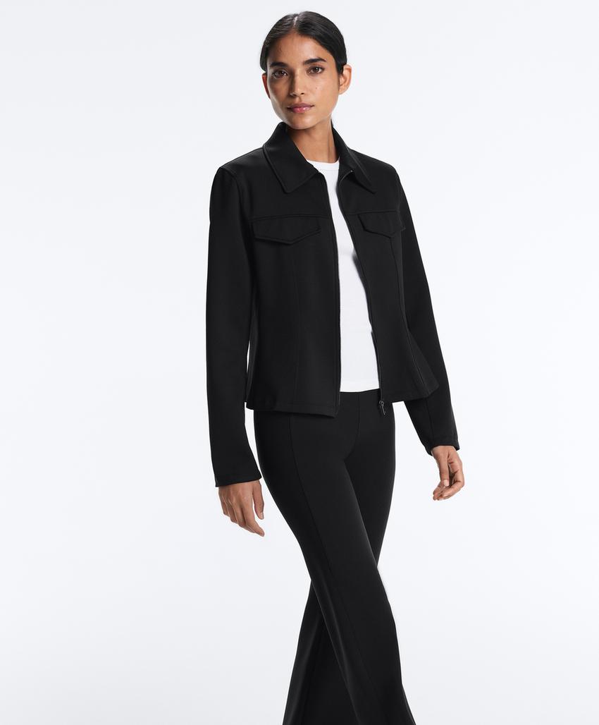 Футболка с коротким рукавом в рубчик из хлопка и модала