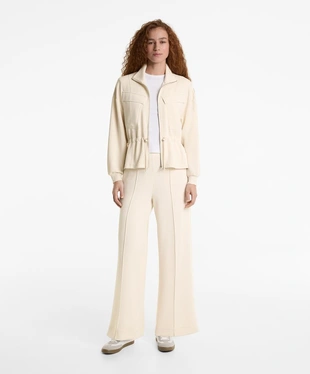 Футболка с коротким рукавом в рубчик из хлопка и модала- Заказать в России