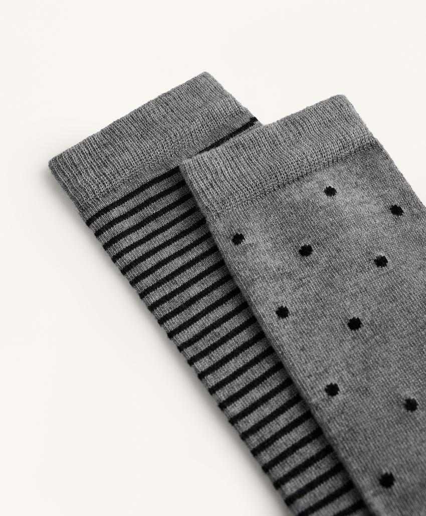 2 пары классических носков из 55% модала и 10% кашемира