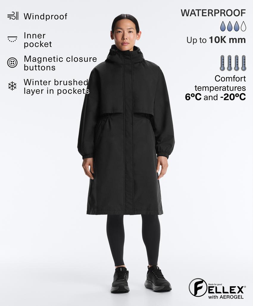 Длинная утепленная непромокаемая куртка 10k FELLEX® с AEROGEL