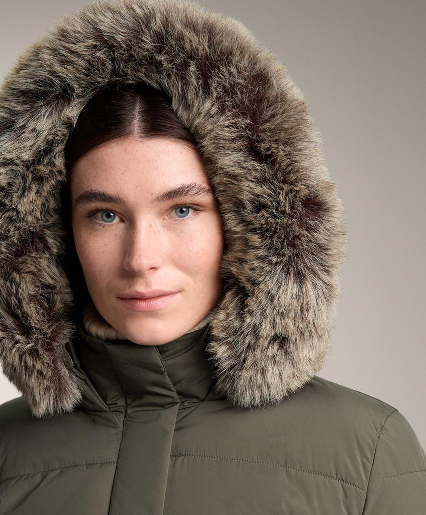 Длинная водоотталкивающая утепленная куртка Primaloft®