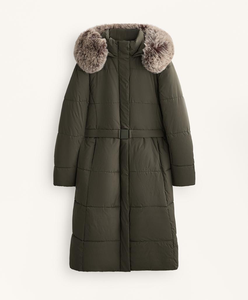 Длинная водоотталкивающая утепленная куртка Primaloft®