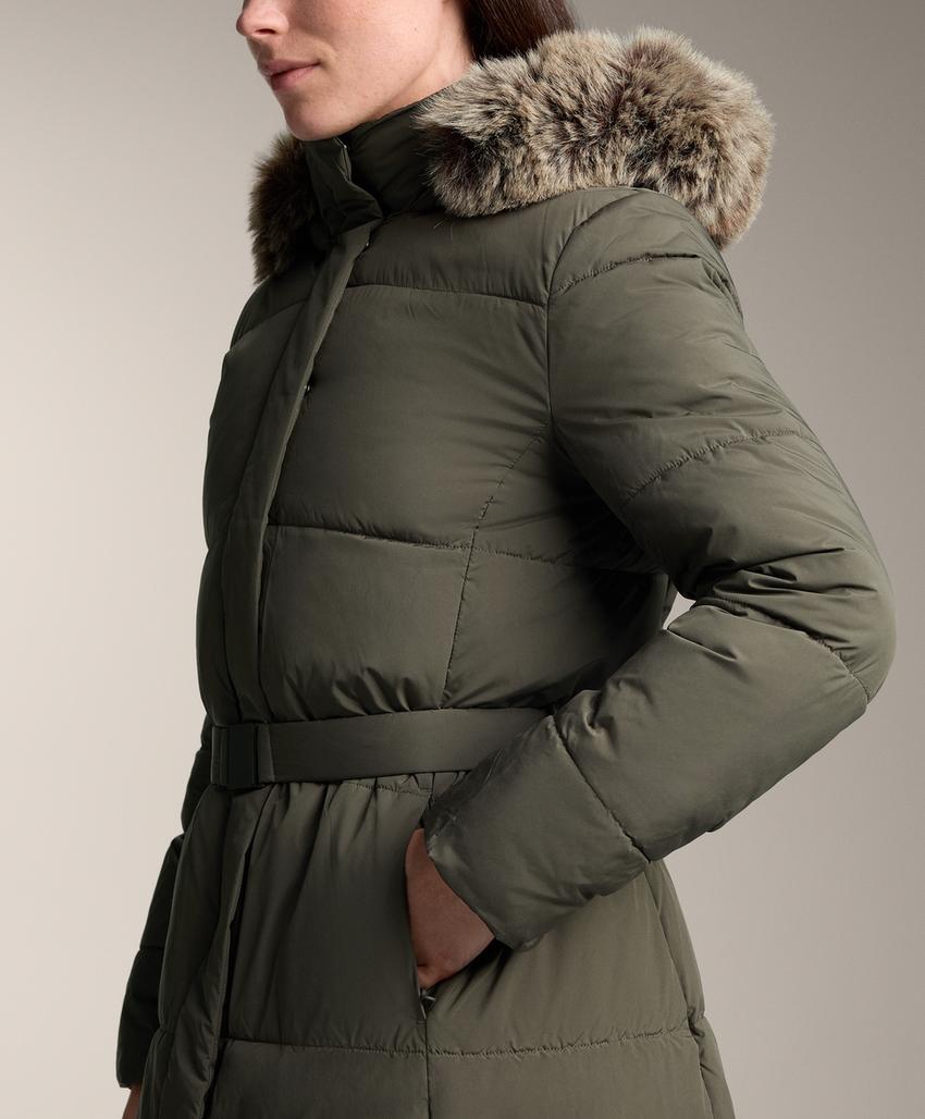 Длинная водоотталкивающая утепленная куртка Primaloft®