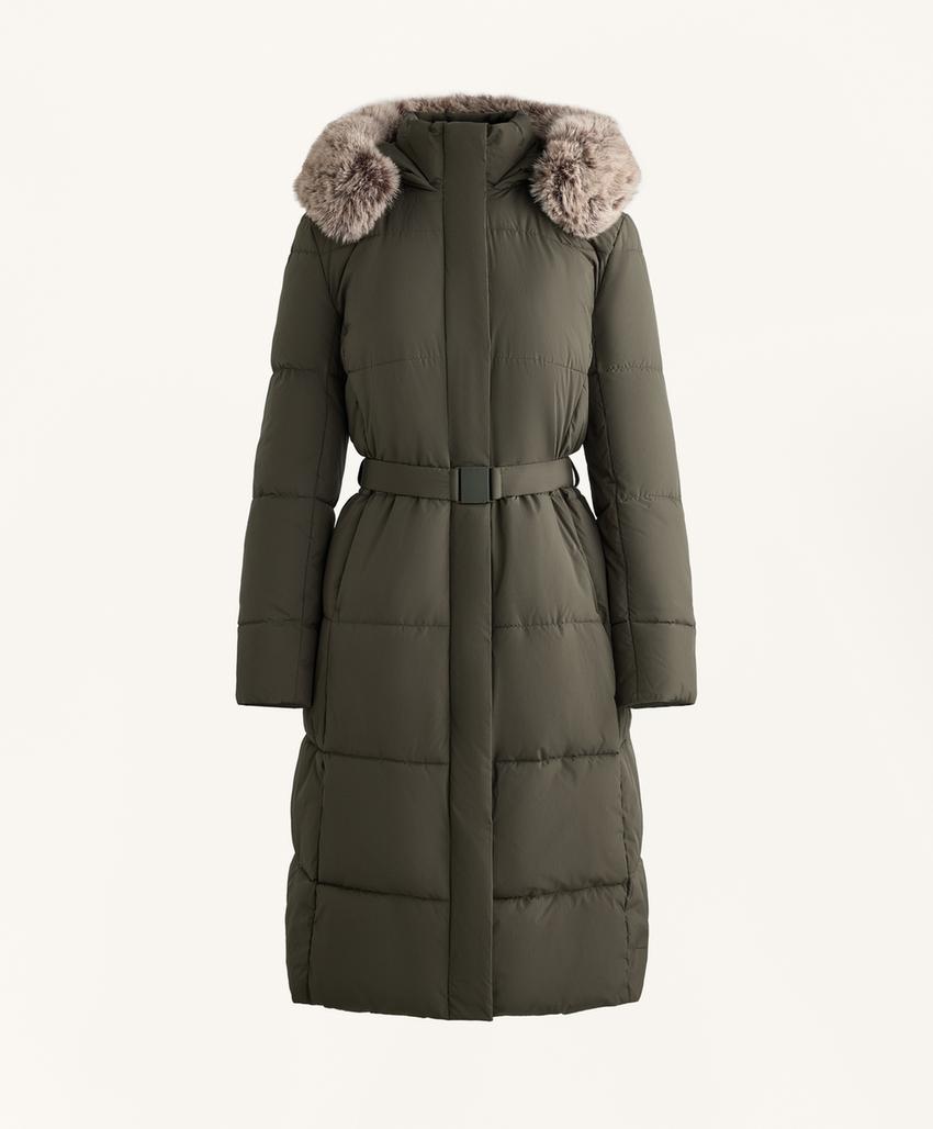 Длинная водоотталкивающая утепленная куртка Primaloft®