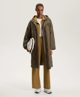 Куртка с карманами и регулируемым поясом из мягкой ткани с модалом- Заказать в России