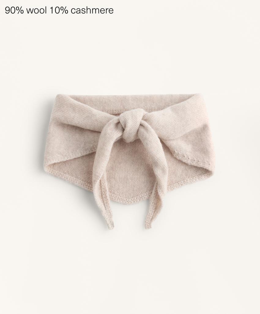 Вязаная бандана: 90% шерсть, 10% кашемир