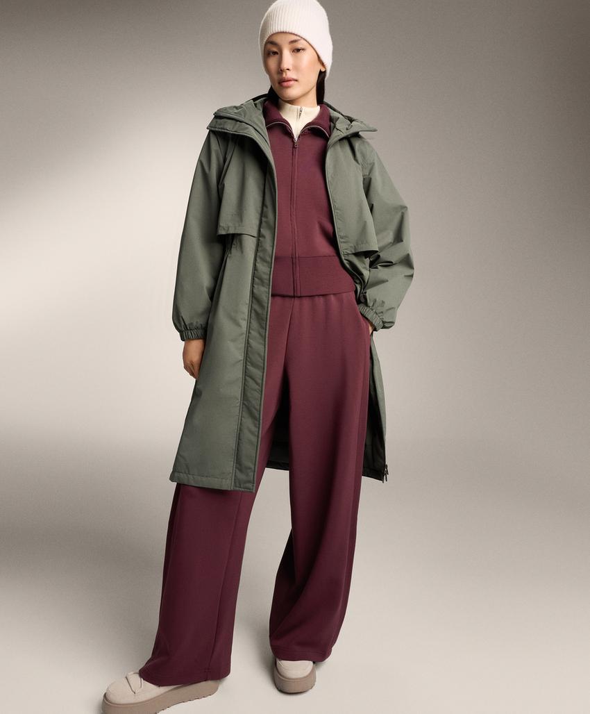 Брюки-кокон с боковым складками и мягким модальным покрытием