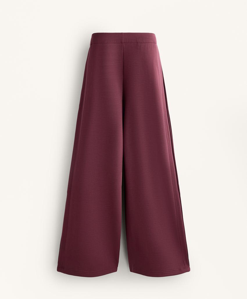 Брюки-кокон с боковым складками и мягким модальным покрытием