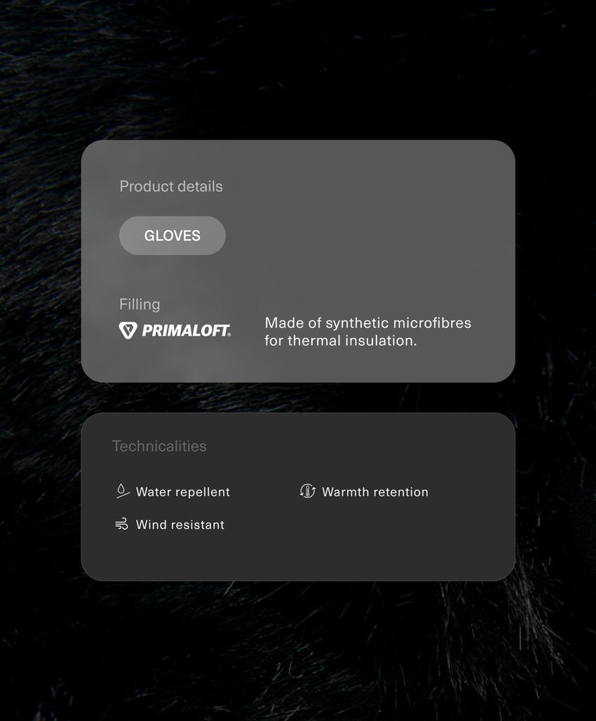 Технические рукавицы SKI Primaloft®