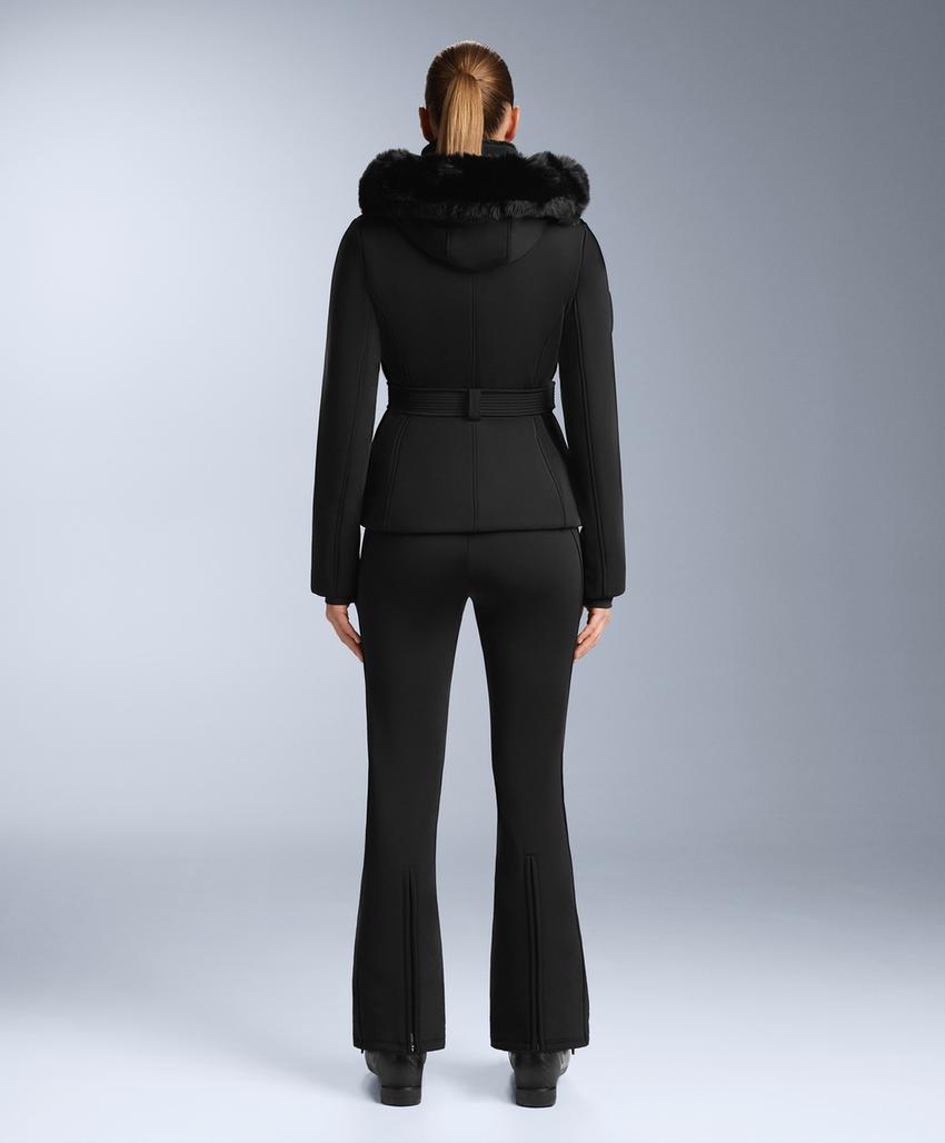 Water-resistant flare stretch SKI trousers