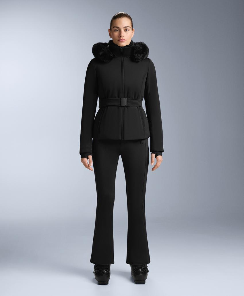 Water-resistant flare stretch SKI trousers