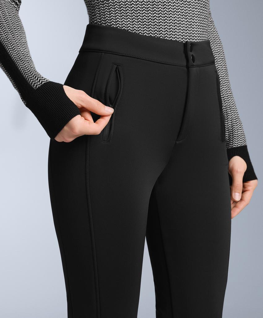 Water-resistant flare stretch SKI trousers