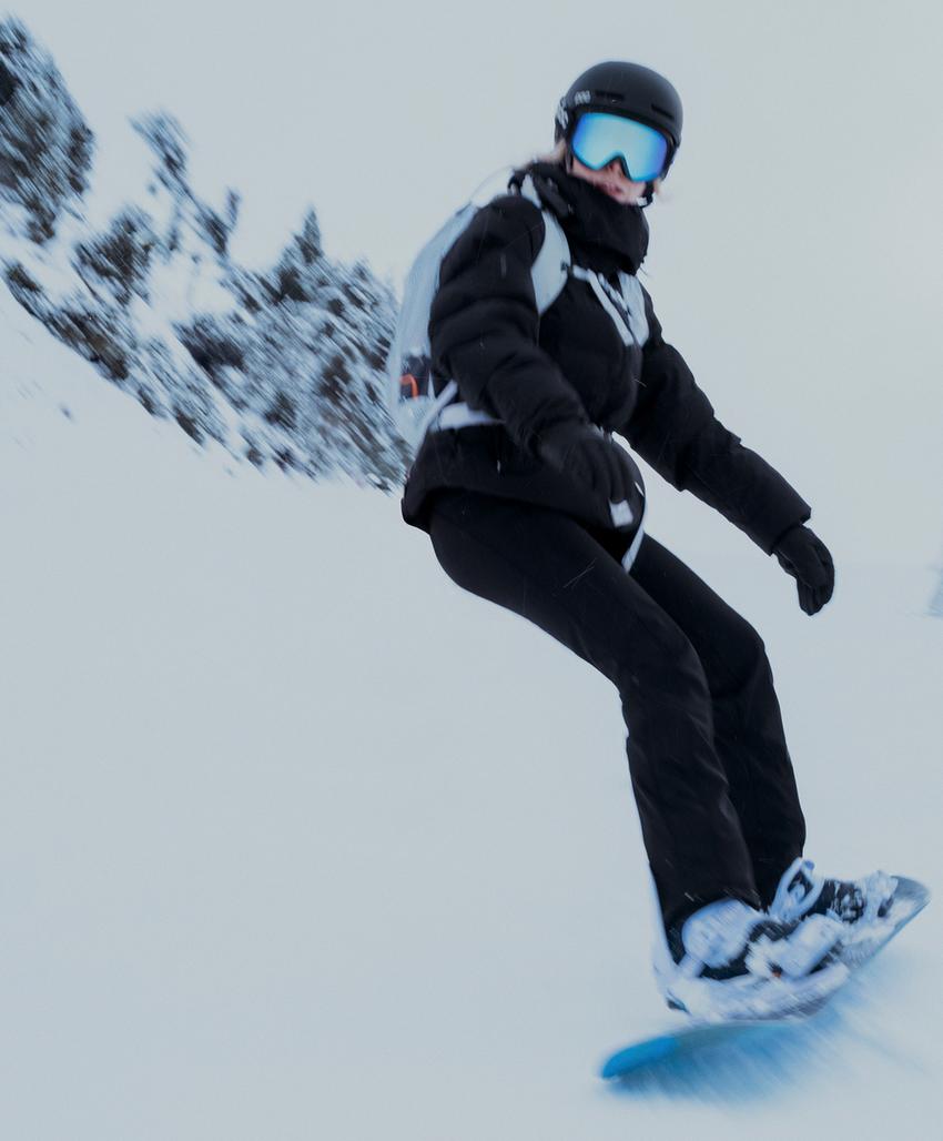 Water-resistant flare stretch SKI trousers