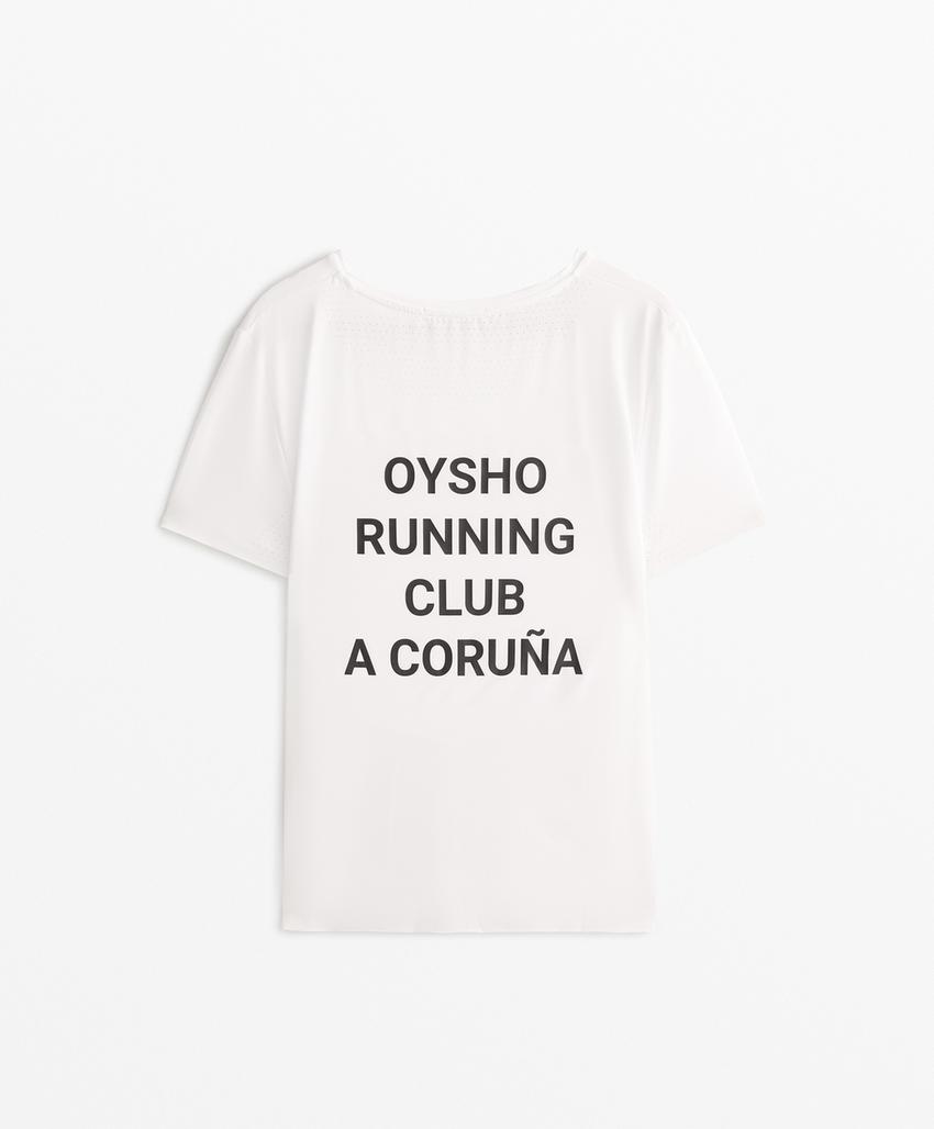 T-shirt técnica justa de manga curta Running Club A Coruña