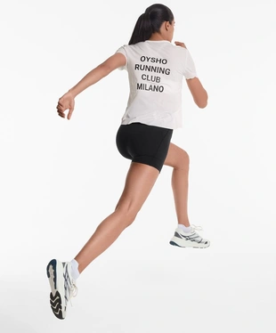 RUNNING CLUB MILANO FITTED SHORT-SLEEVED TECHNICAL T-SHIRT- Заказать в России