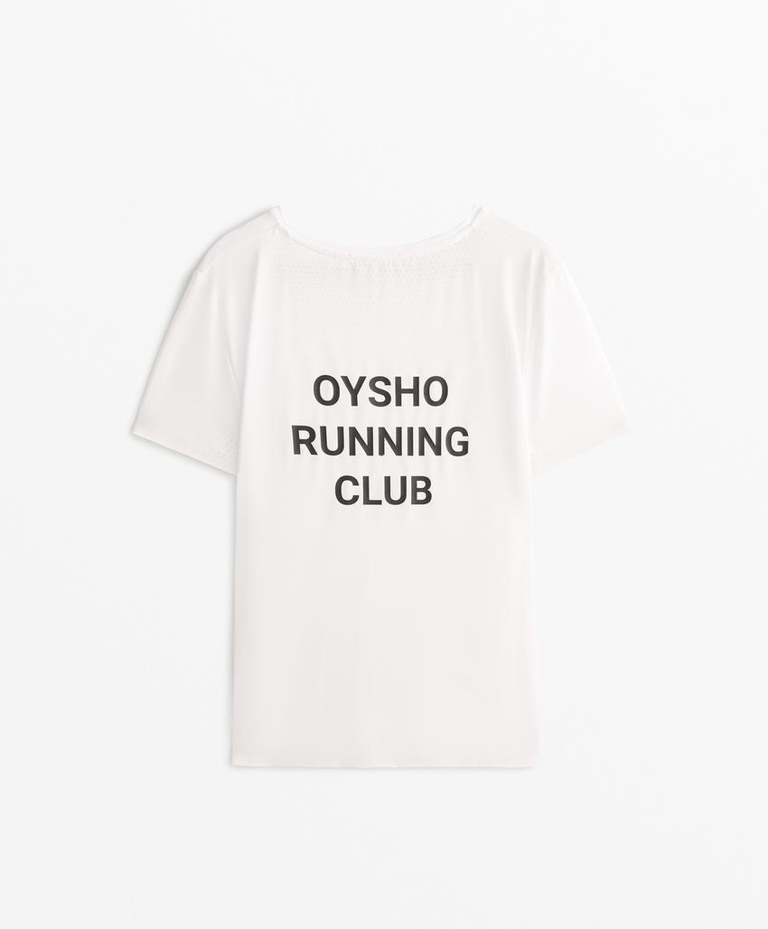 T-shirt técnica justa de manga curta Oysho Running Club